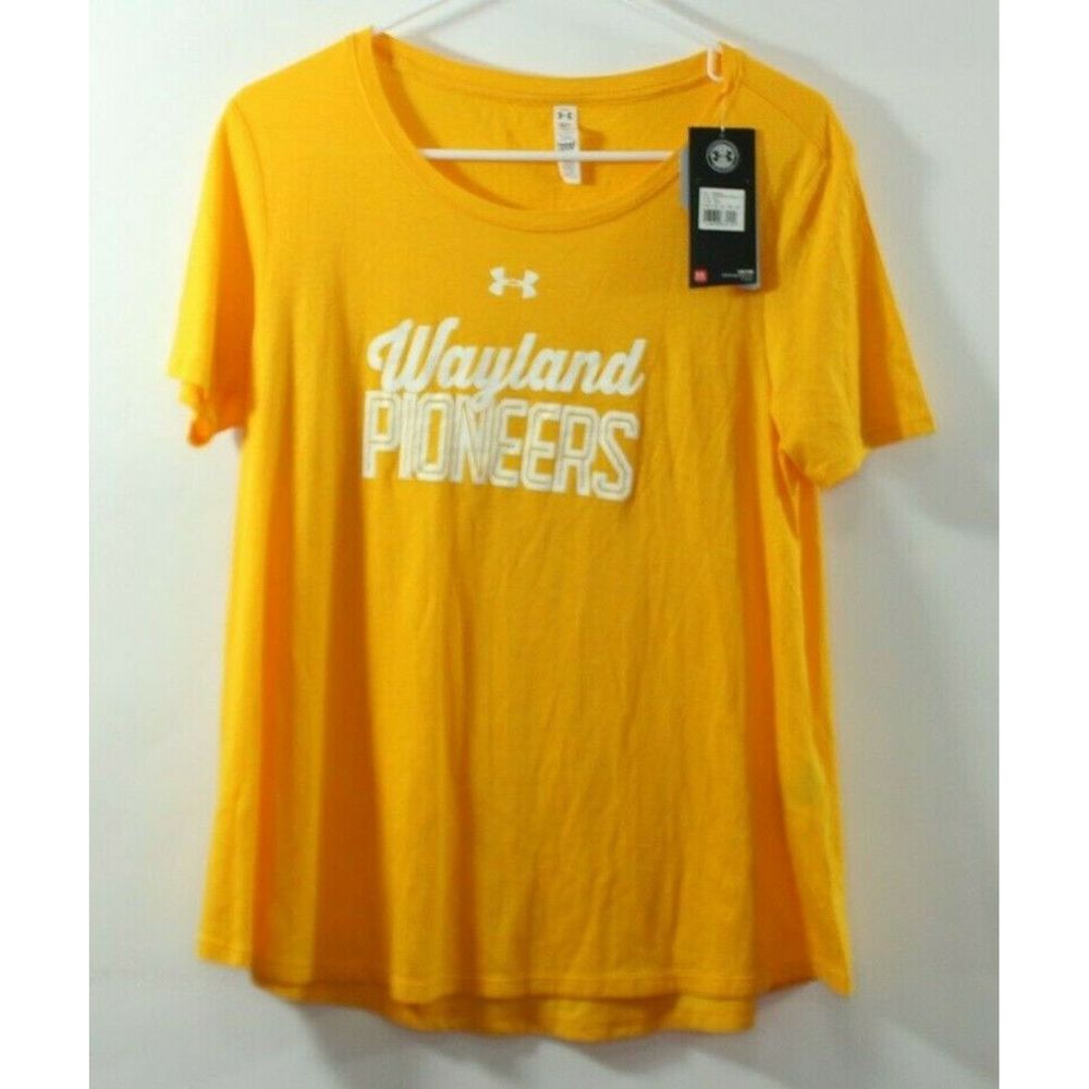 Under Armour Women's Wayland Baptist University Pioneers Heat Gear T Shirt Small